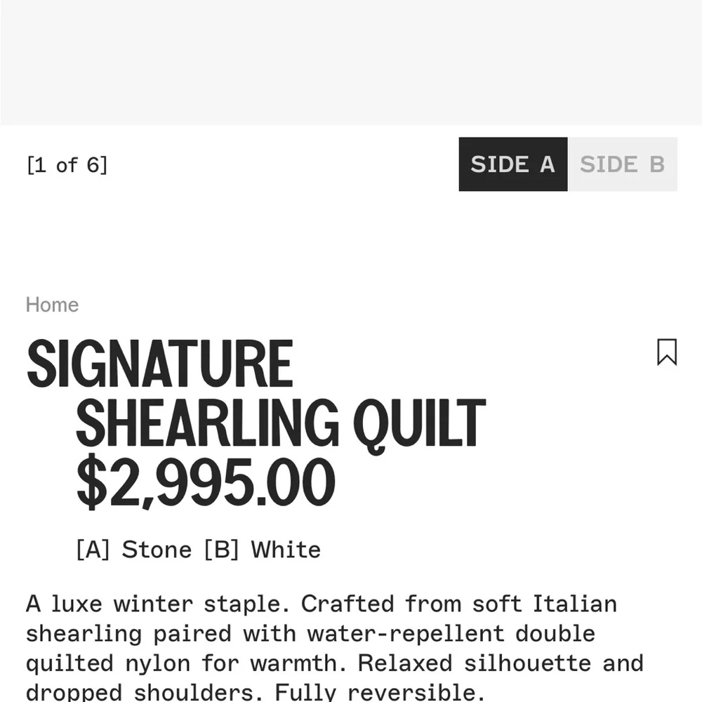 Marfa Stance Signature Shearling Quilt Small - Picture 3 of 16